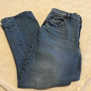 abercrombie & fitch medium wash jeans. ultra high rise. size 31/12 regular